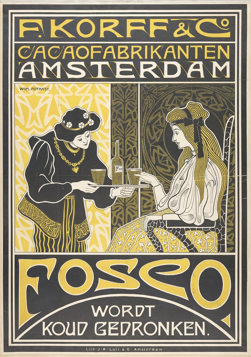 Willem Pothast - F. Korff & Co. Cocoa manufacturers Amsterdam