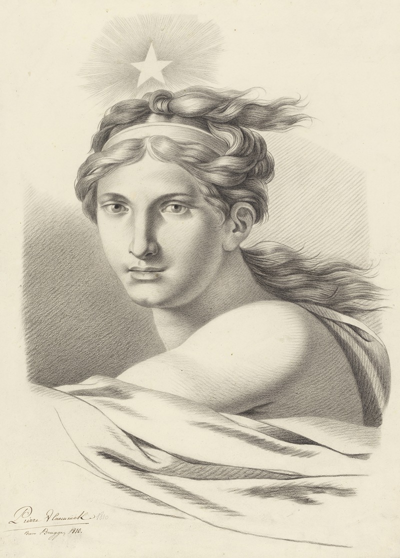Pieter-Jan de Vlamynck  - Bust of a woman with a star