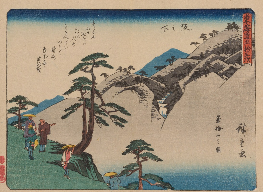 Andō Hiroshige - Tokaido gojusantsugi, Pl.49