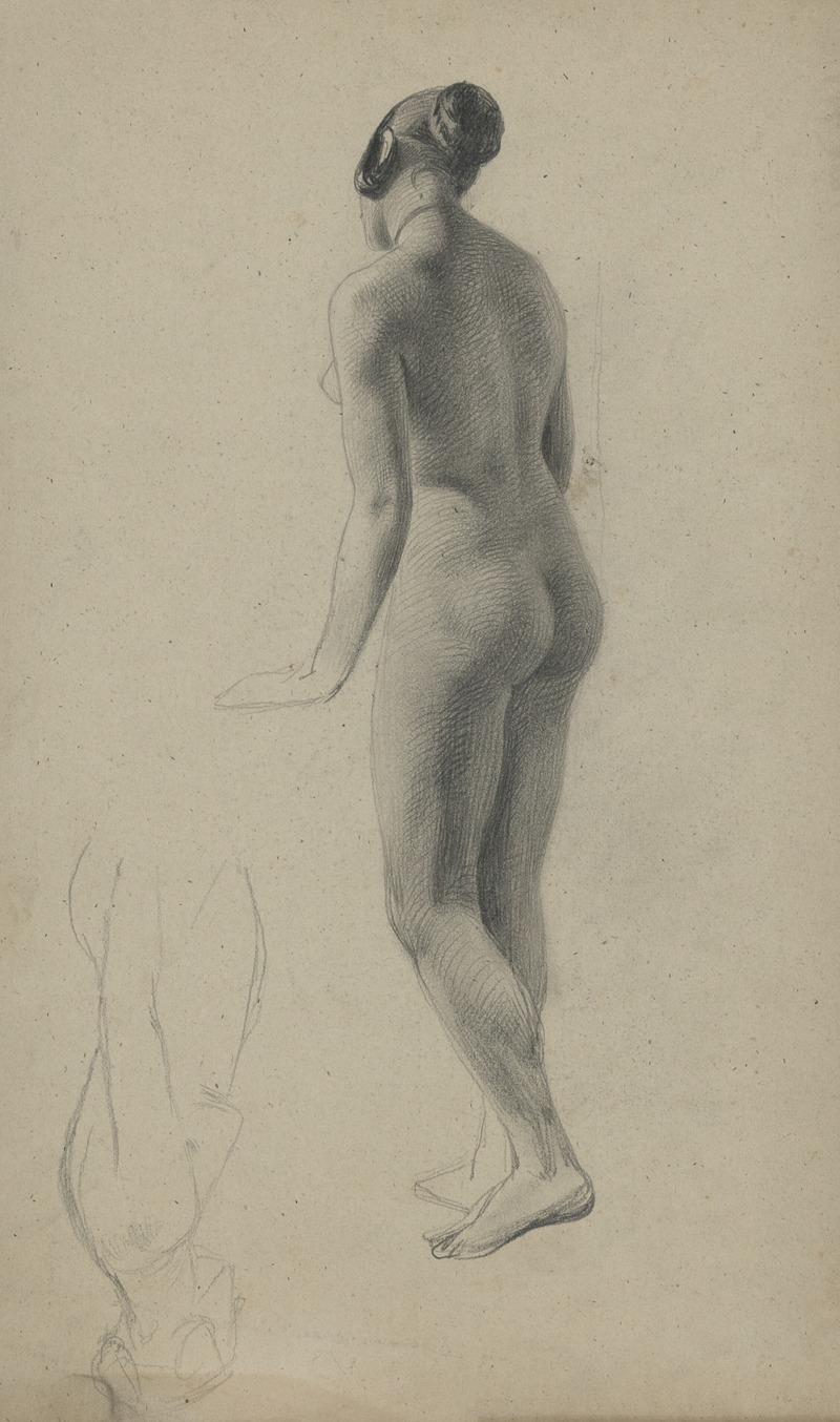 Xavier de Cock - Academic nude of a standing woman