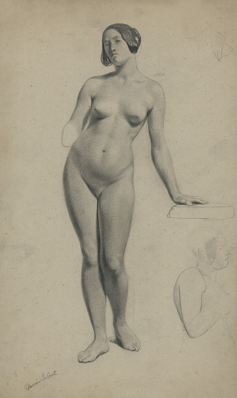 Xavier de Cock - Academic nude of a standing woman