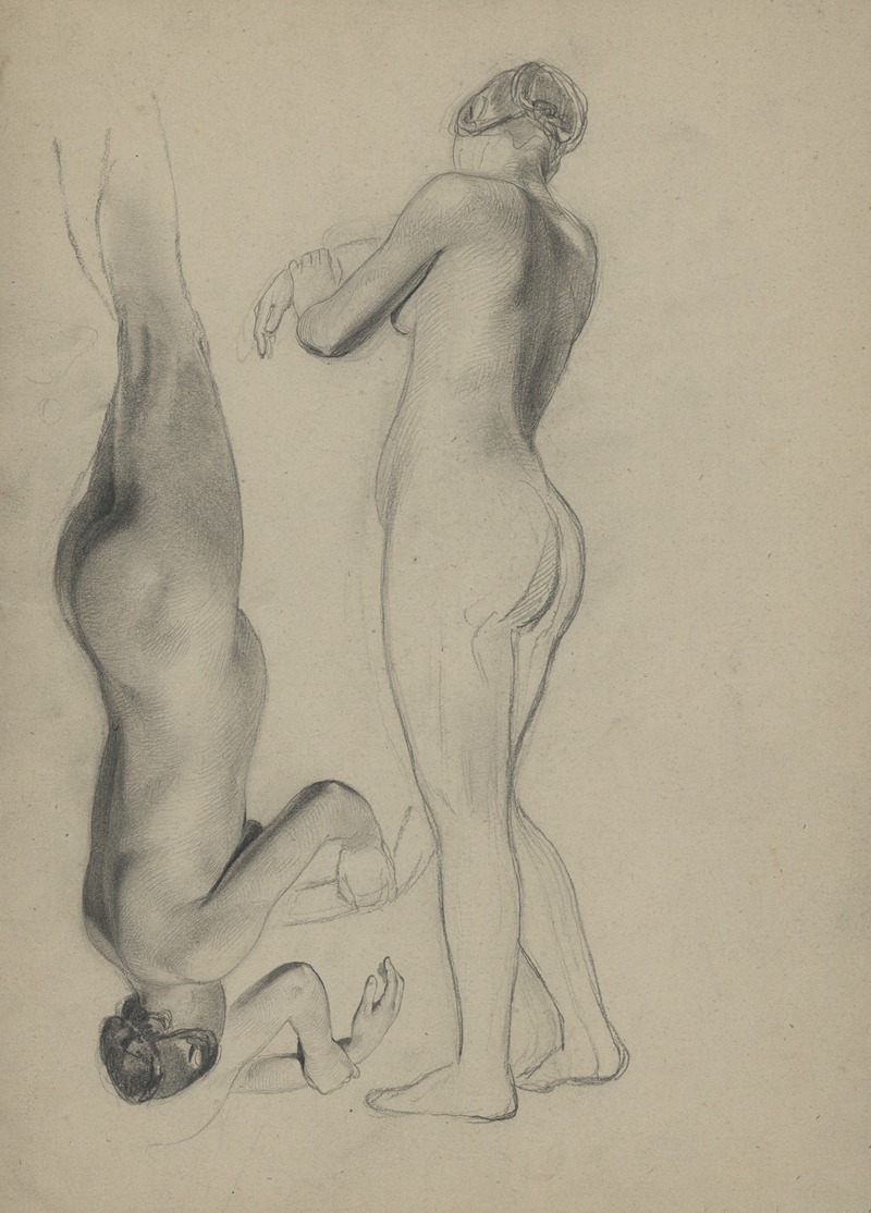 Xavier de Cock - Academic nude of a standing woman