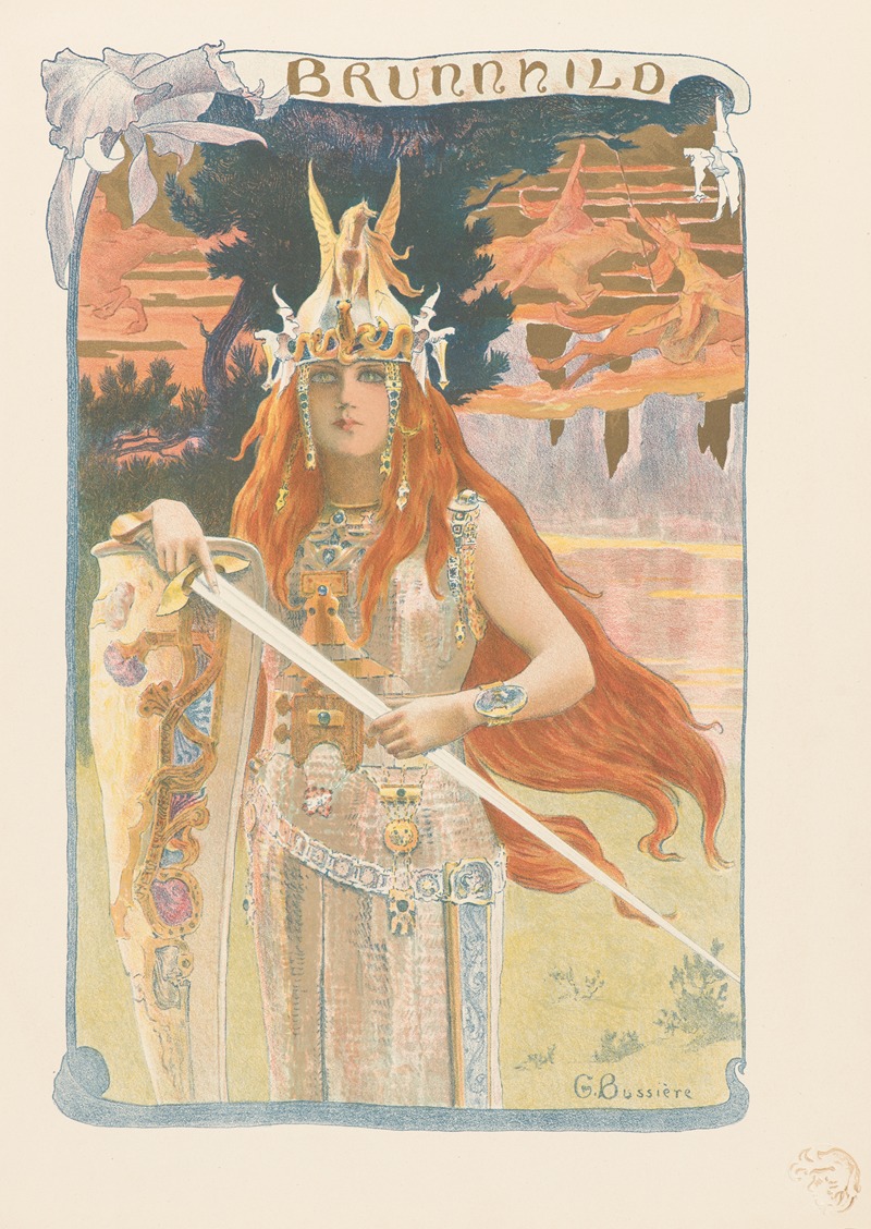 Gaston Bussière - Brunhilde (Brunnhild)