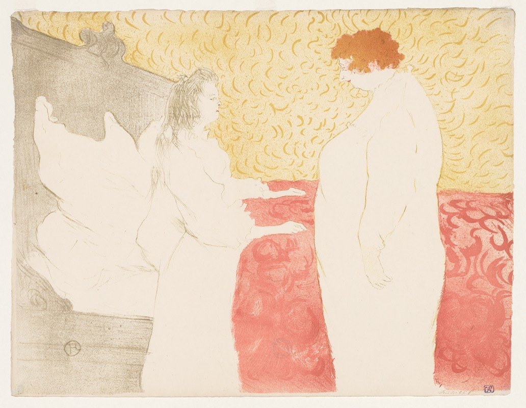 Henri de Toulouse-Lautrec - Elles, Woman In Bed, Mlle Cha-U-Ka-O