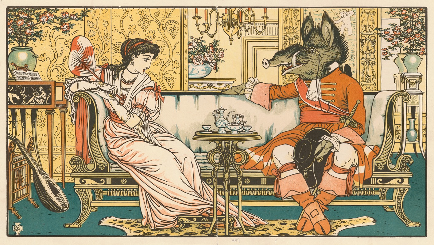 Walter Crane - Beauty and the beast Pl. 03