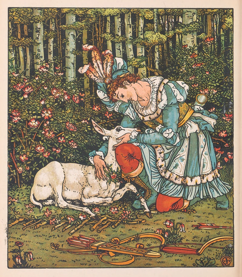 Walter Crane - Beauty and the beast Pl. 17