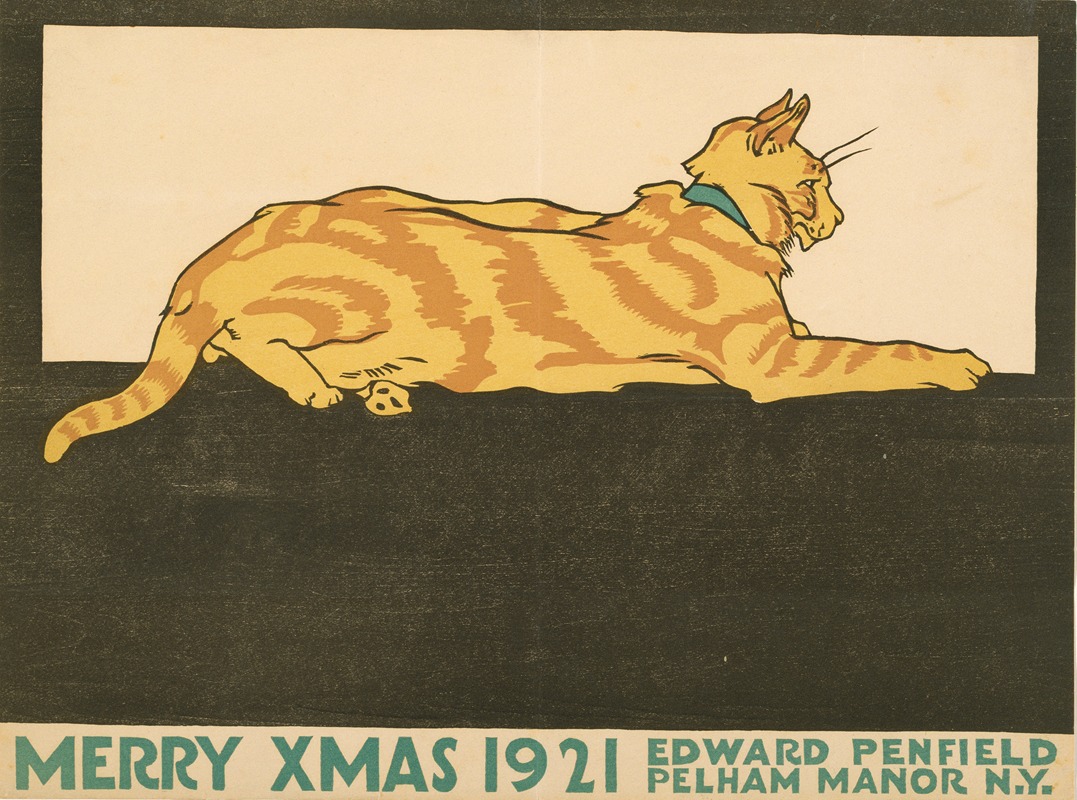 Edward Penfield - Merry Xmas, 1921