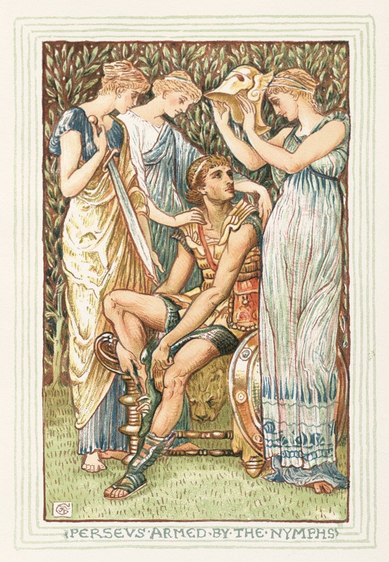 Walter Crane - Perseus Armed by the Nymphs