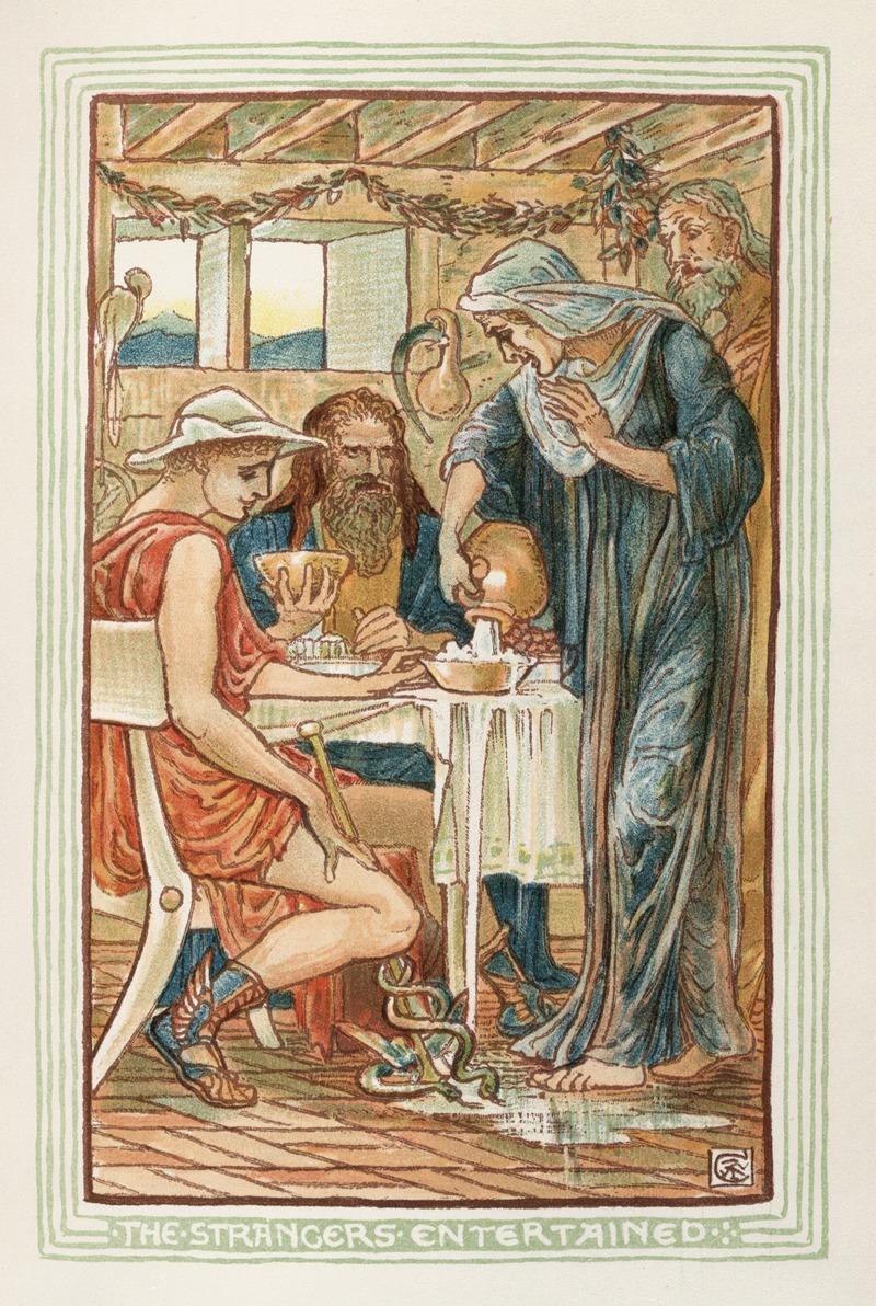 Walter Crane - The Strangers Entertained