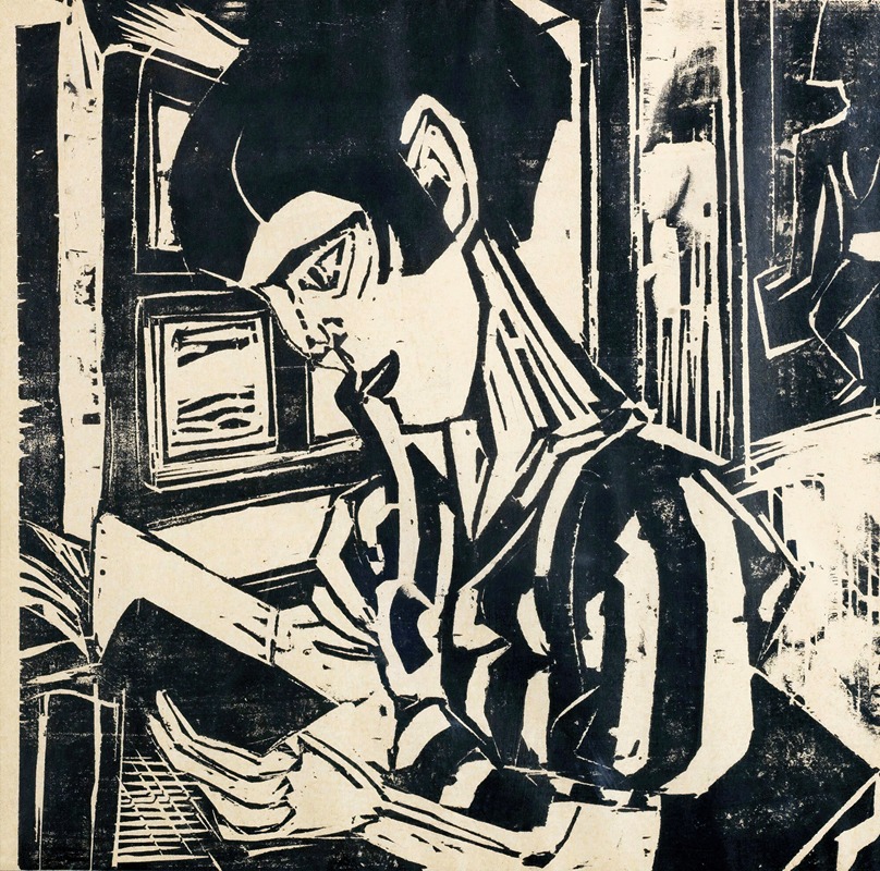 Albert Müller - Reading Woman