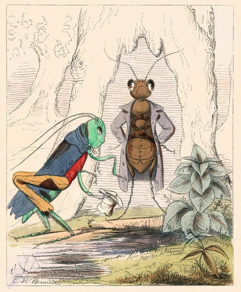 Charles Henry Bennett - The Ant And The Grasshopper