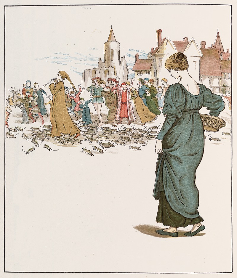 Kate Greenaway - The Pied Piper of Hamelin Pl 15