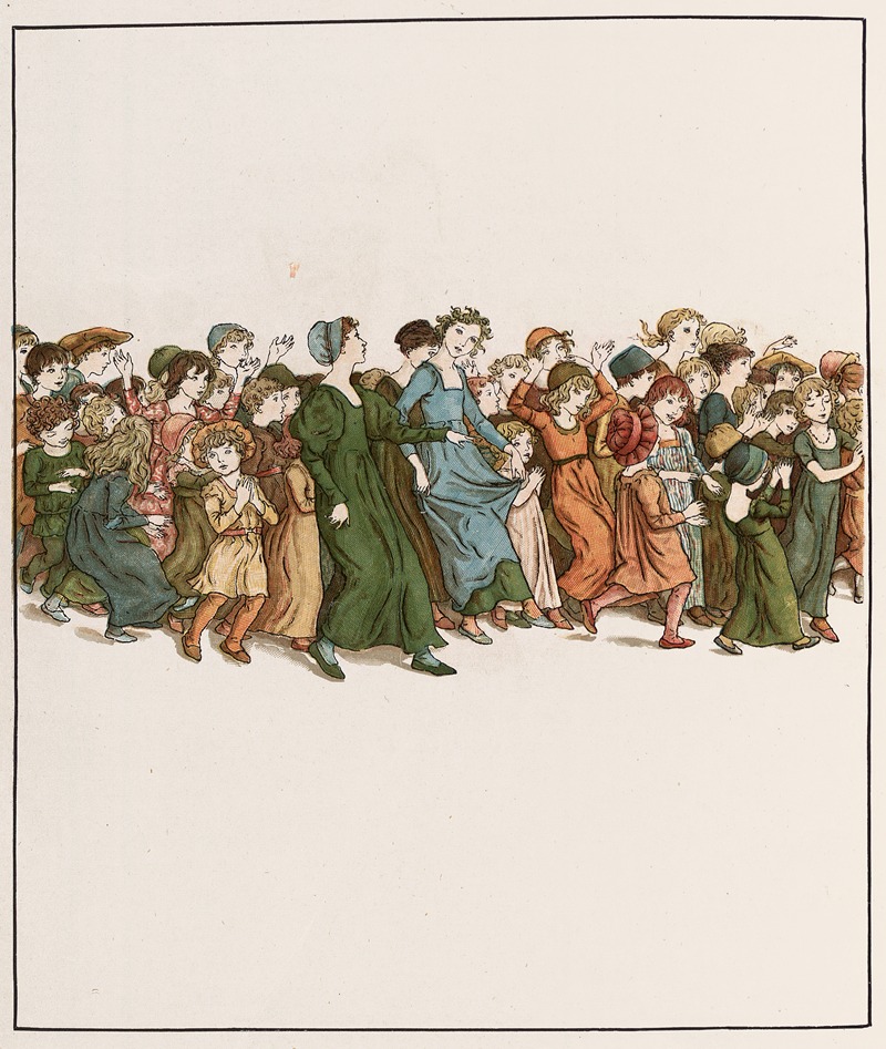 Kate Greenaway - The Pied Piper of Hamelin Pl 34