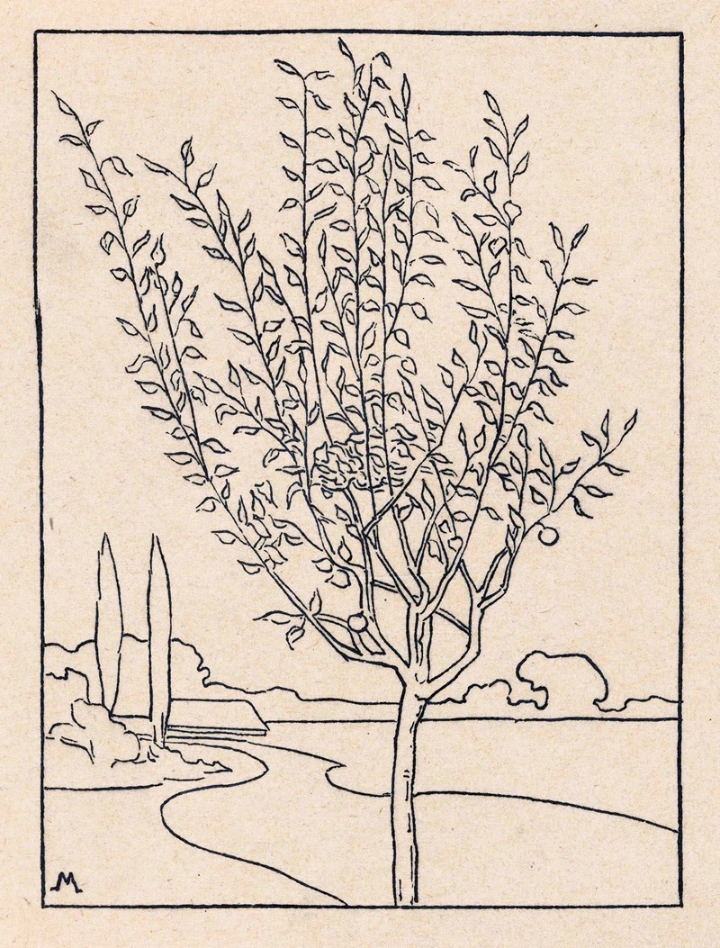 Simon Moulijn - Omslagontwerp voor; Tentoonstelling van werken door S. Moulijn, 1897