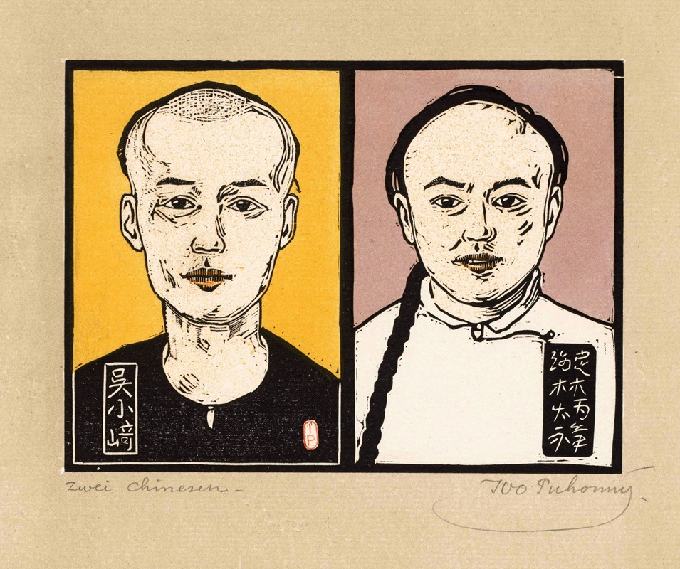 Ivo Puhonny - Two Chinese men