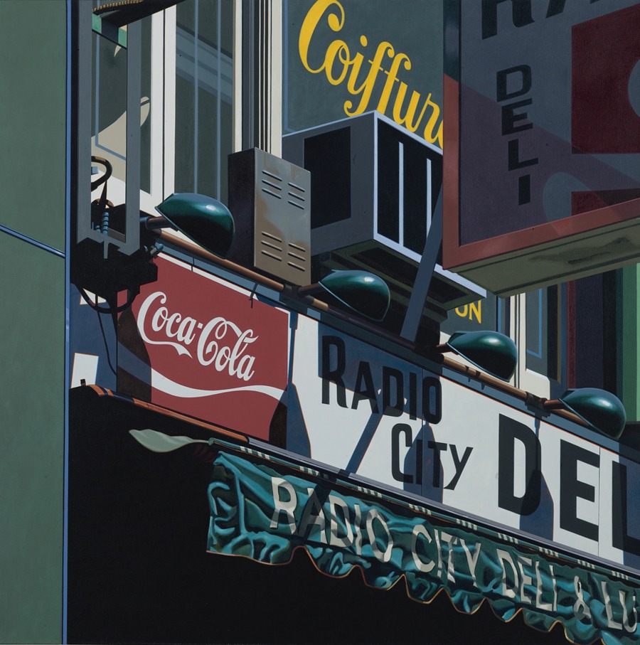 Radio City Deli by Robert Cottingham - Artvee