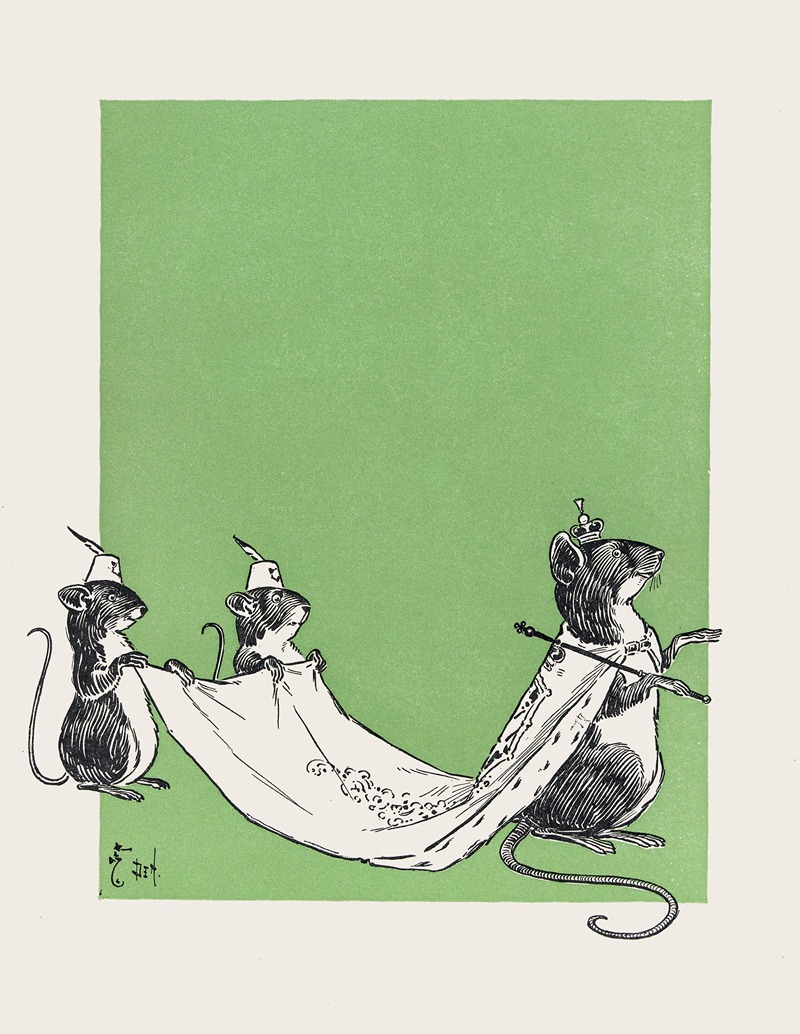 William Wallace Denslow - The Queen of The Field Mice