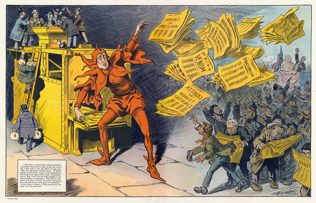 Louis Glackens - The yellow press