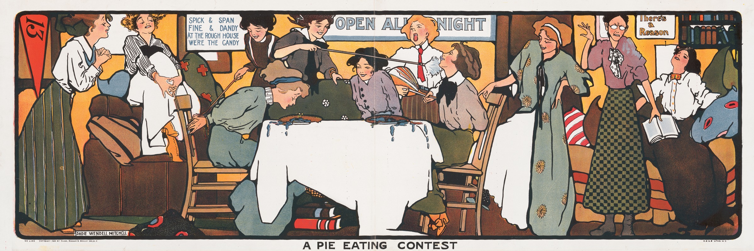 Sadie Wendell Mitchell - A pie eating contest