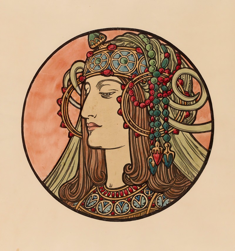 Alphonse Mucha - Vitrail pour la façade de la boutique Fouquet