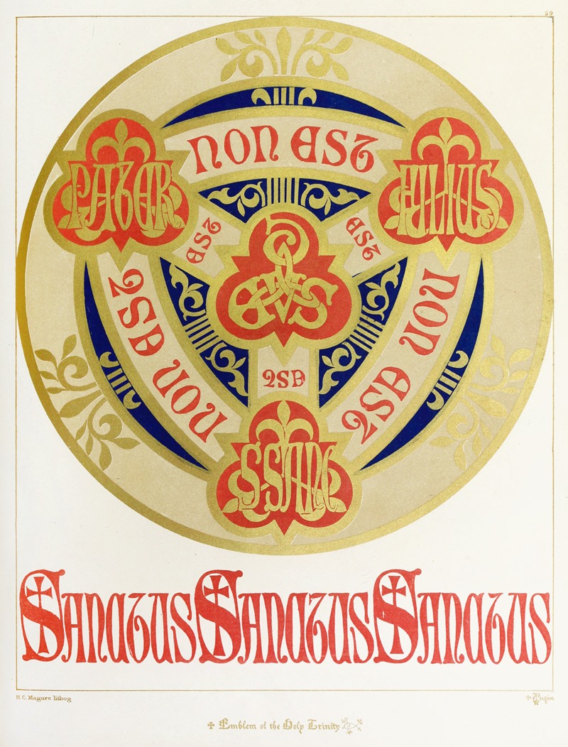 Augustus Pugin - Emblem of the most Holy Trinity