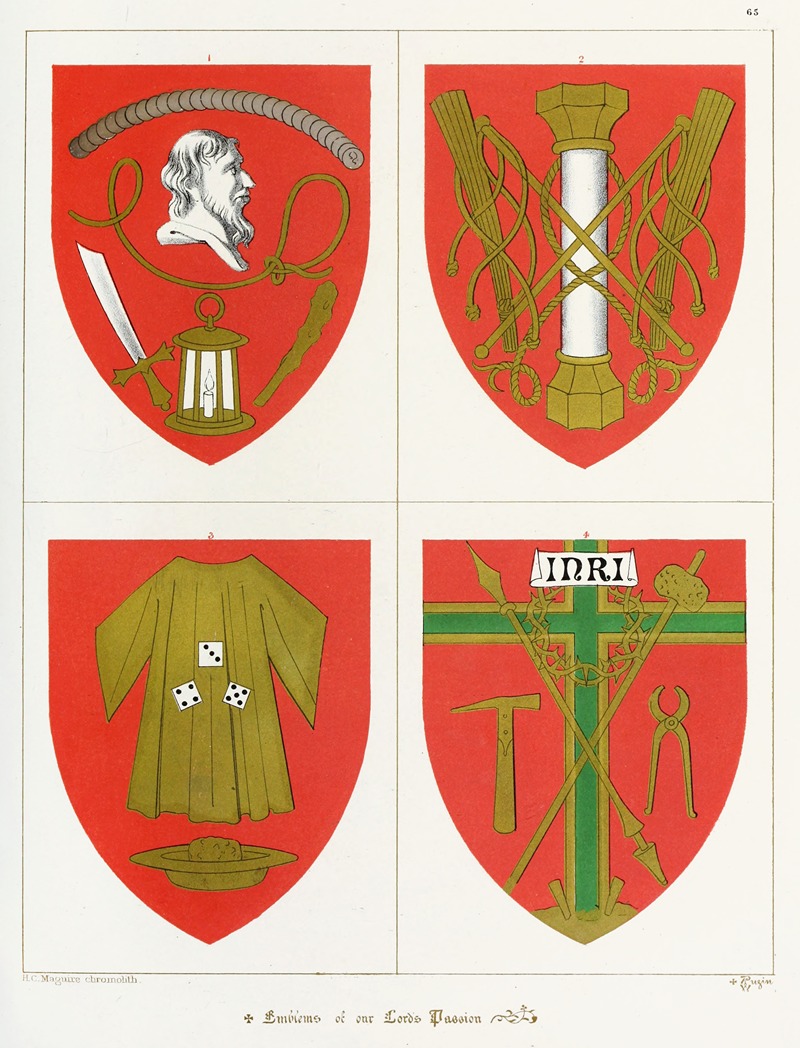 Augustus Pugin - Emblems of our Lord’s Passion.
