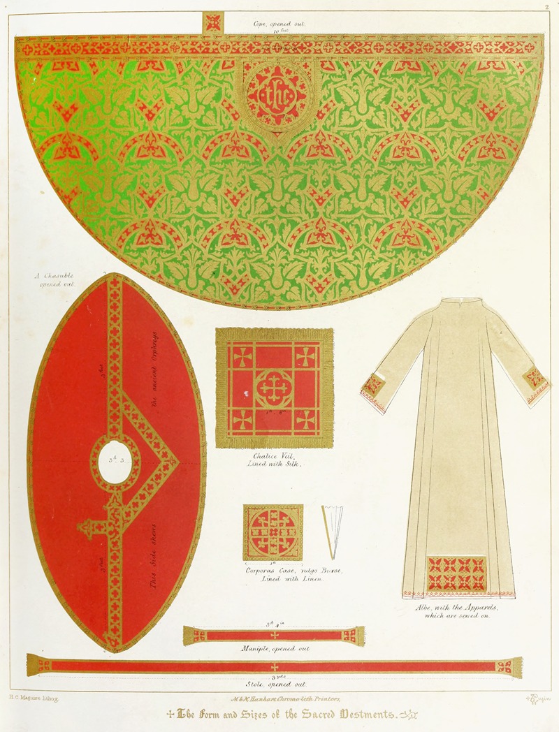 Augustus Pugin - Form and Sizes of the Sacred Vestments