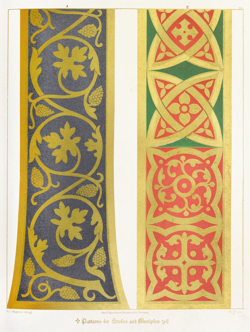 Augustus Pugin - Patterns for Stoles and Maniples 1
