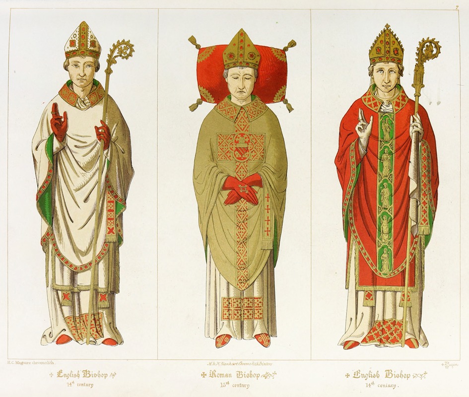 Augustus Pugin - Roman and English Bishops