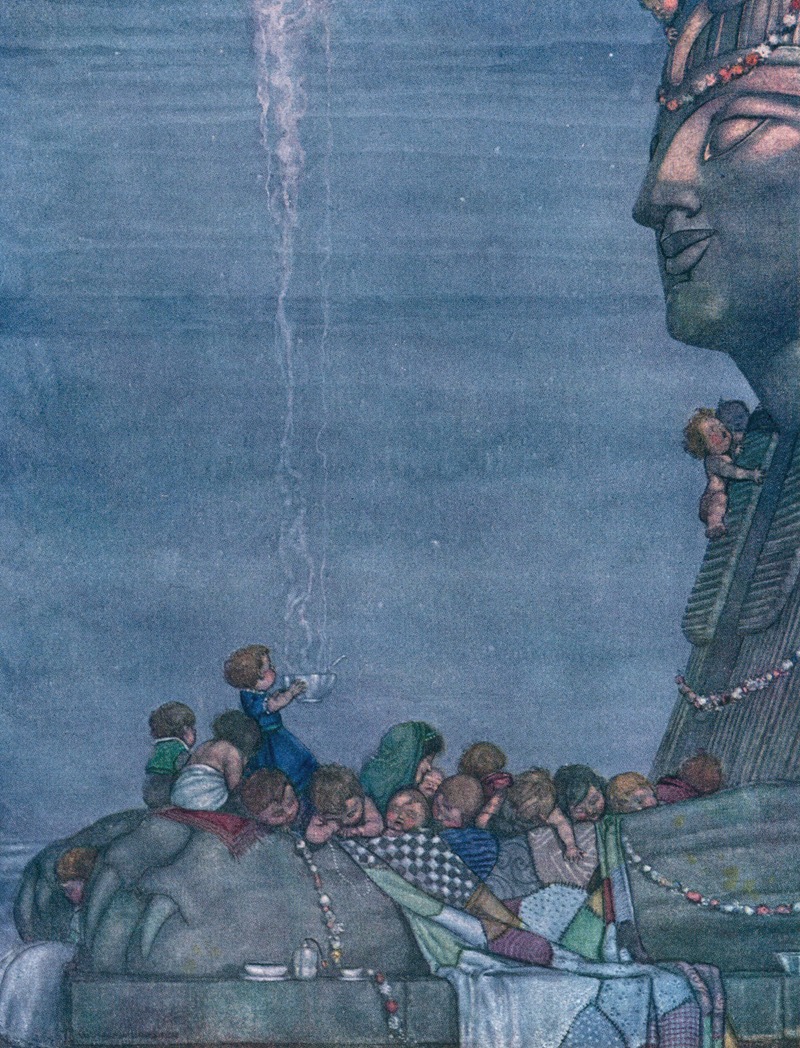 William Heath Robinson - They came upon a great stone sphinx