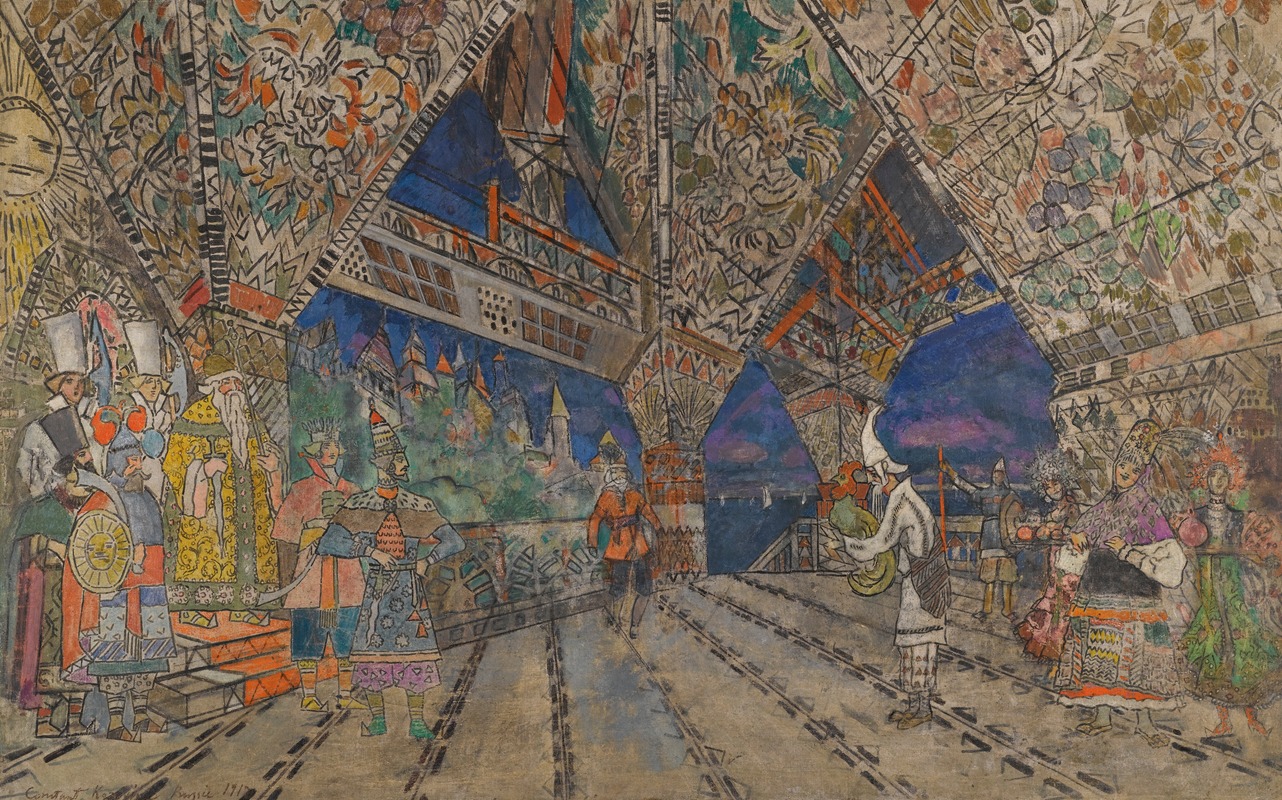 Konstantin Alexeevich Korovin - Stage Design For Le Coq D’or