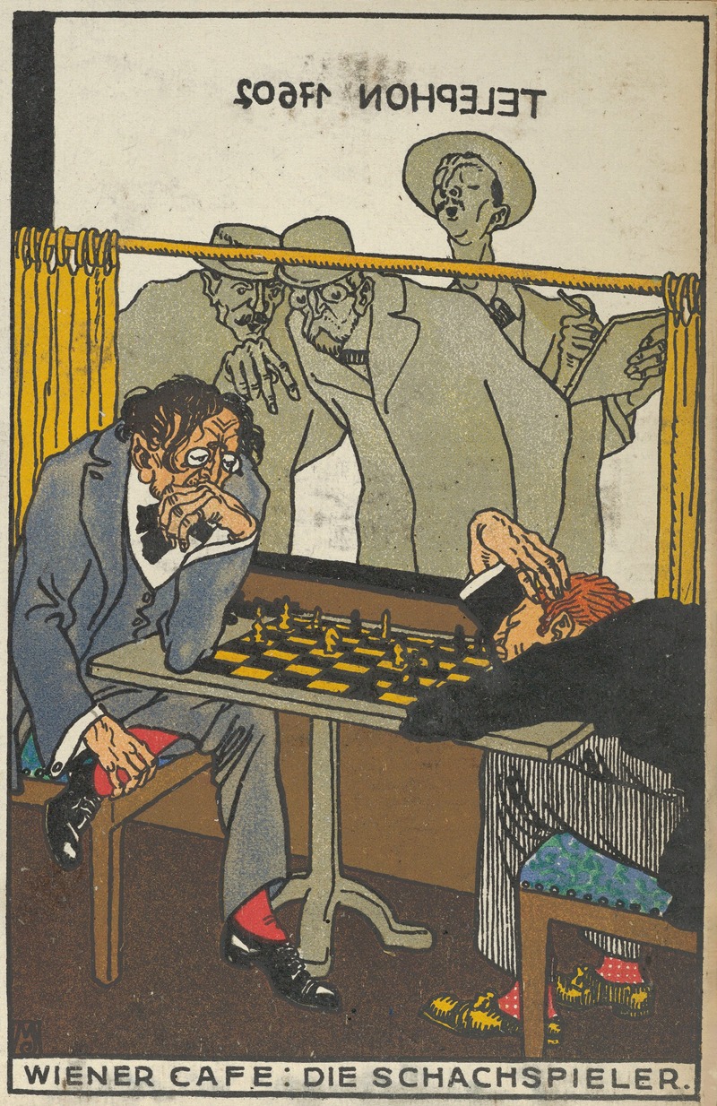 Moriz Jung - The Chess Players