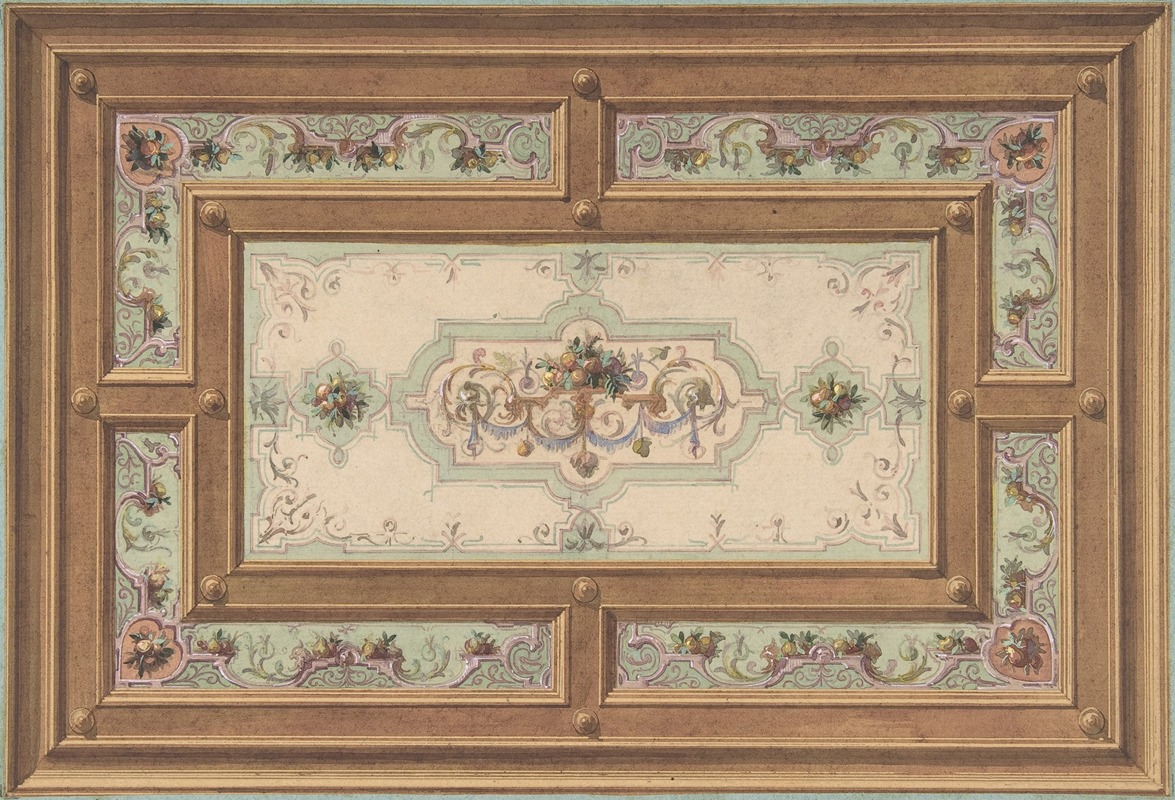 Jules-Edmond-Charles Lachaise - Design for a Painted Ceiling