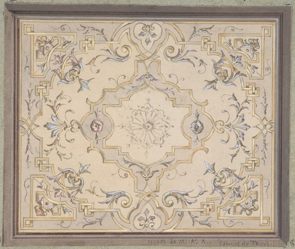 Jules-Edmond-Charles Lachaise - Design for a Study Ceiling