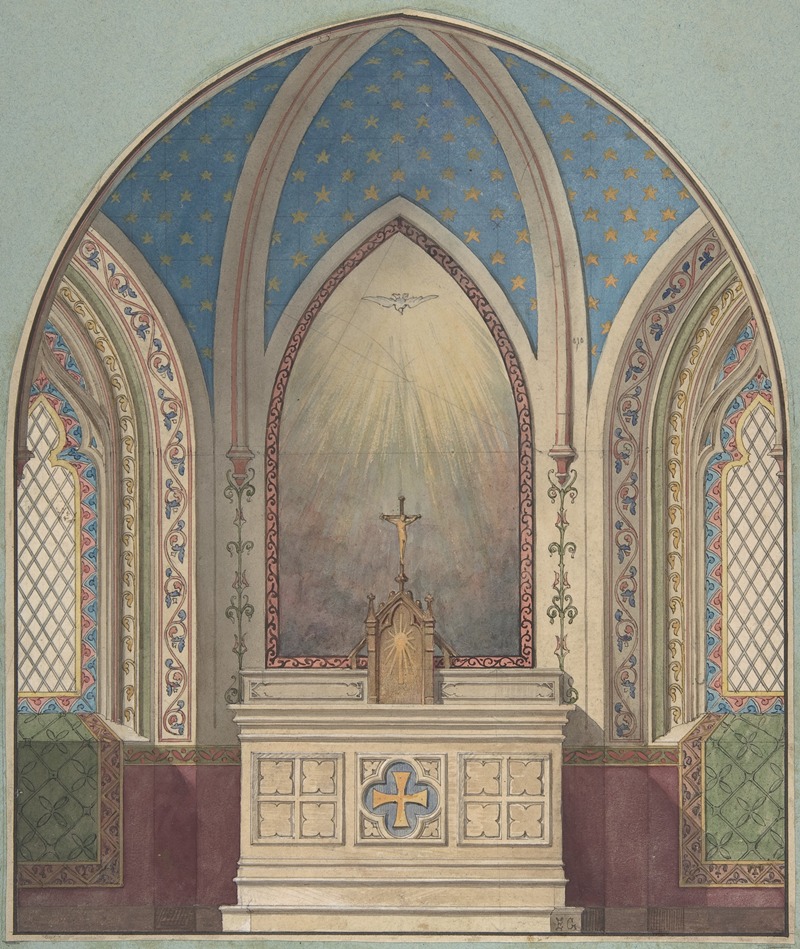 Jules-Edmond-Charles Lachaise - Design for Altar, Saint Clotilde