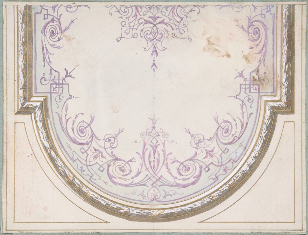 Jules-Edmond-Charles Lachaise - Design for Ceiling of the Duchess of Newcastle’s Petit Salon, Hôtel Hope