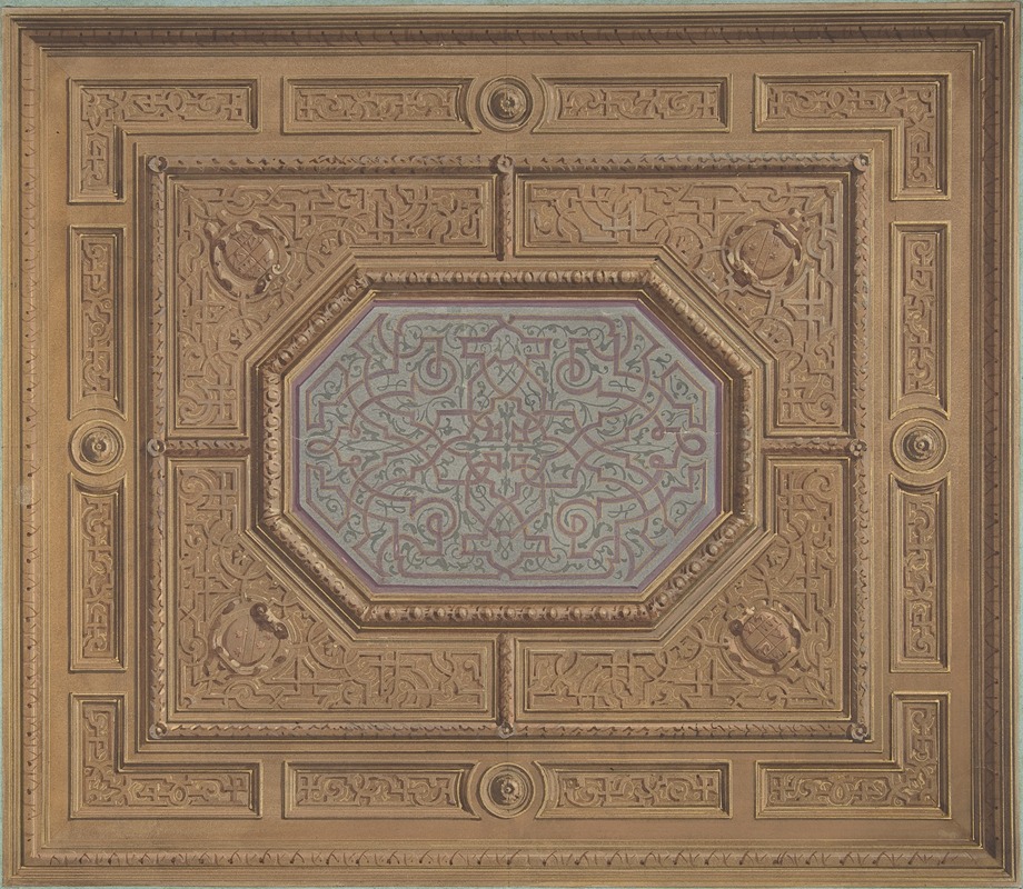 Jules-Edmond-Charles Lachaise - Design for Dining Room Ceiling, Neudeck