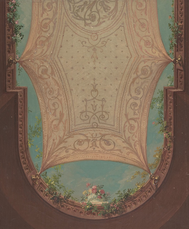 Jules-Edmond-Charles Lachaise - Design for Gallery Ceiling, Hôtel Cottier
