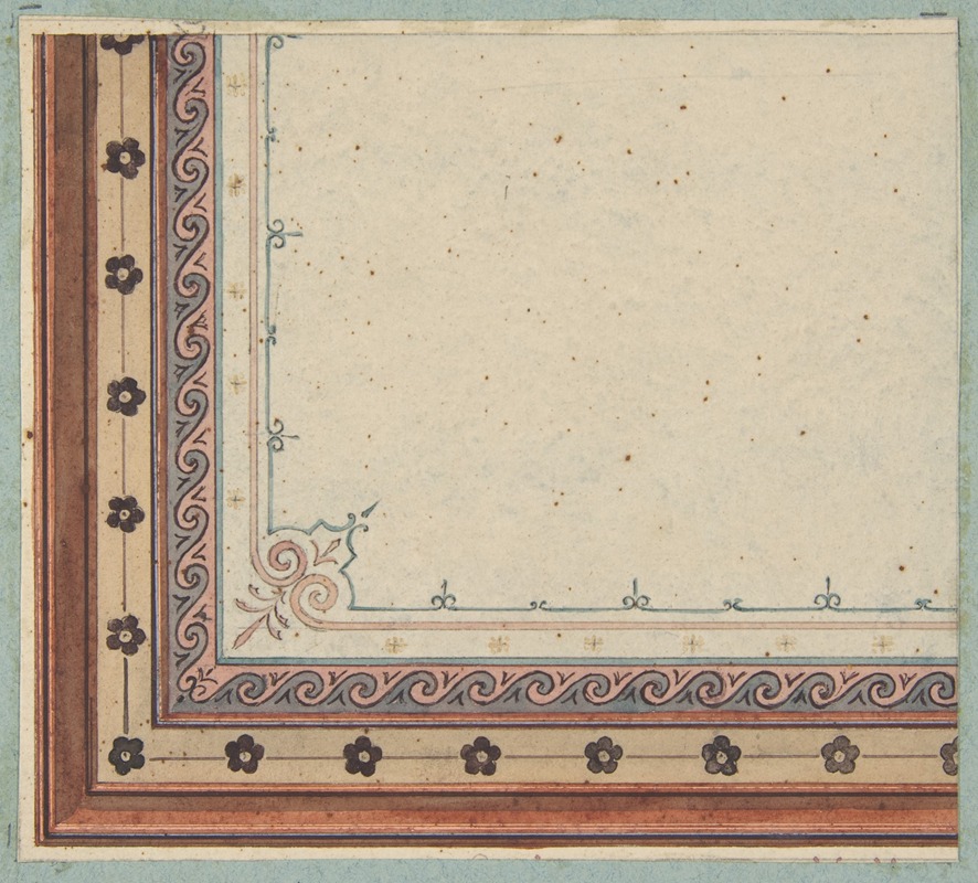 Jules-Edmond-Charles Lachaise - Design for the decoration of a ceiling..