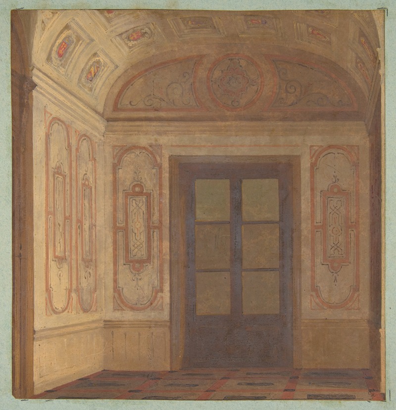 Jules-Edmond-Charles Lachaise - Design for the Vestibule of the Chateau de Lude (Sarthe)