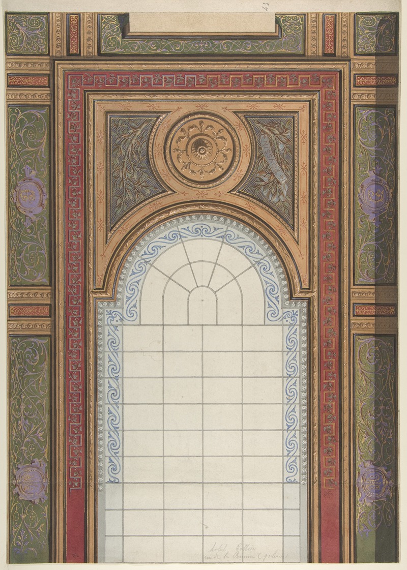 Jules-Edmond-Charles Lachaise - Gallery Ceiling Design, Hôtel Cottier