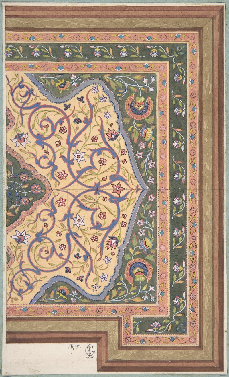 Jules-Edmond-Charles Lachaise - Islamic Ceiling Design for Deepdene, Dorking, Surrey
