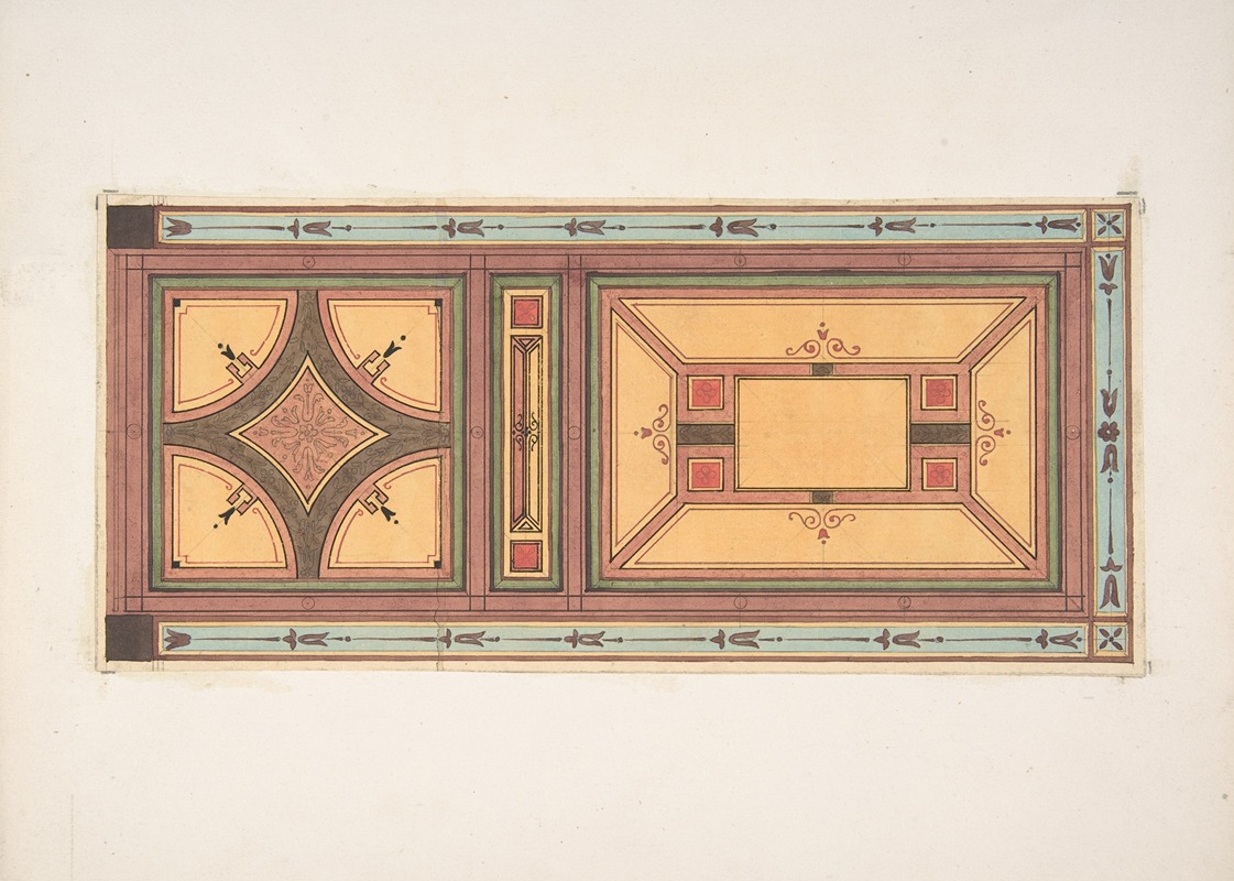 Jules-Edmond-Charles Lachaise - Pompeiian Design for Paneling