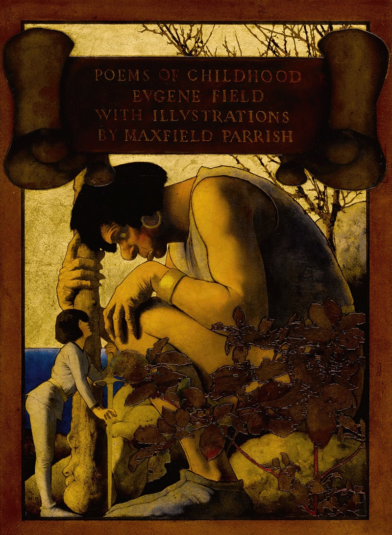 Maxfield Parrish - Giant With Jack At His Feet (Poems Of Childhood)