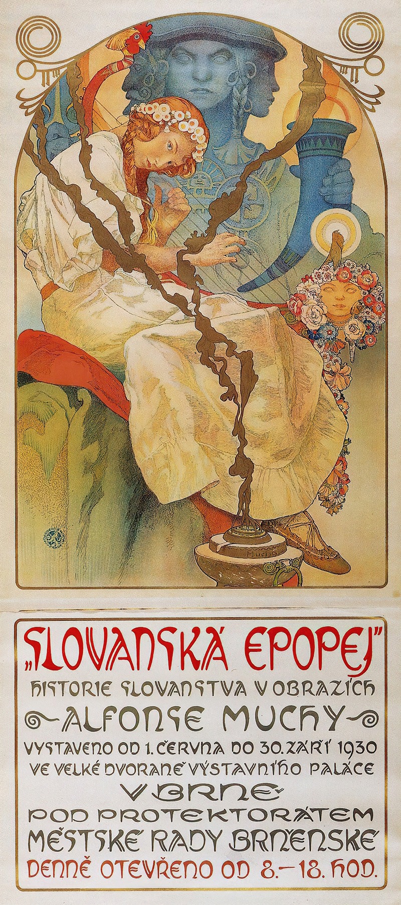 Alphonse Mucha - The Slav Epic 1930 exhibition poster