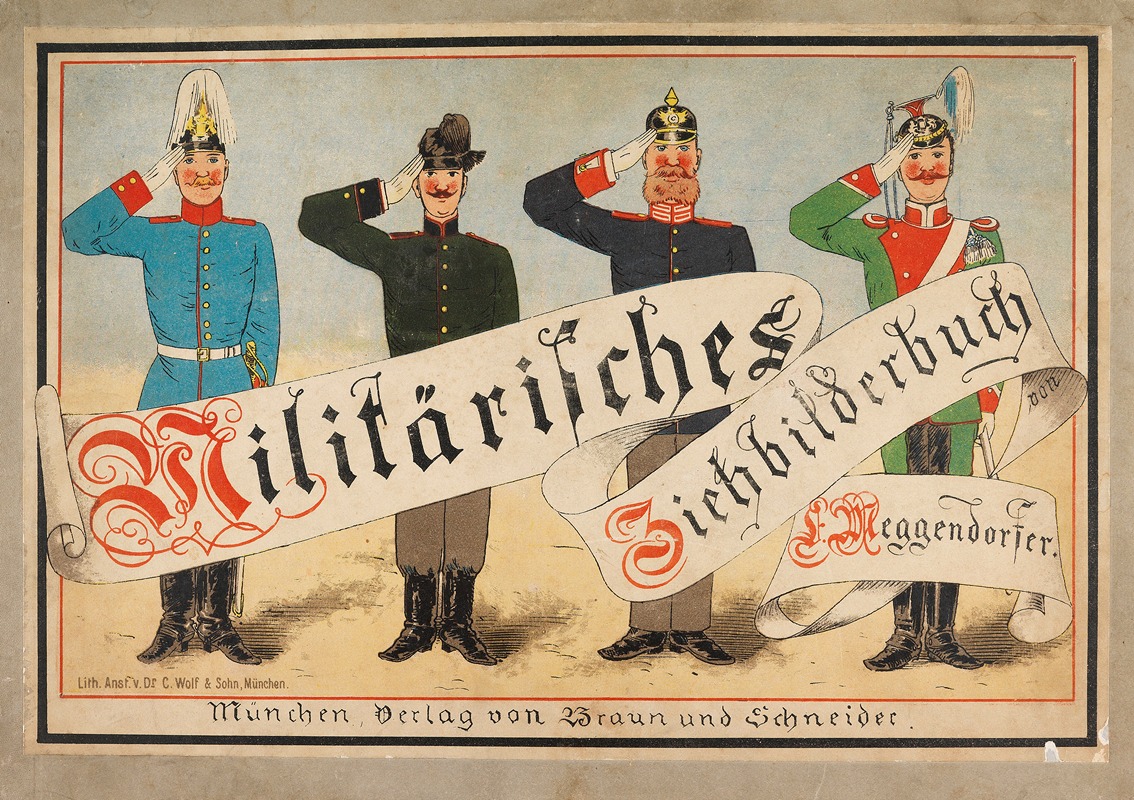 Lothar Meggendorfer - Militärisches Ziehbilderbuch