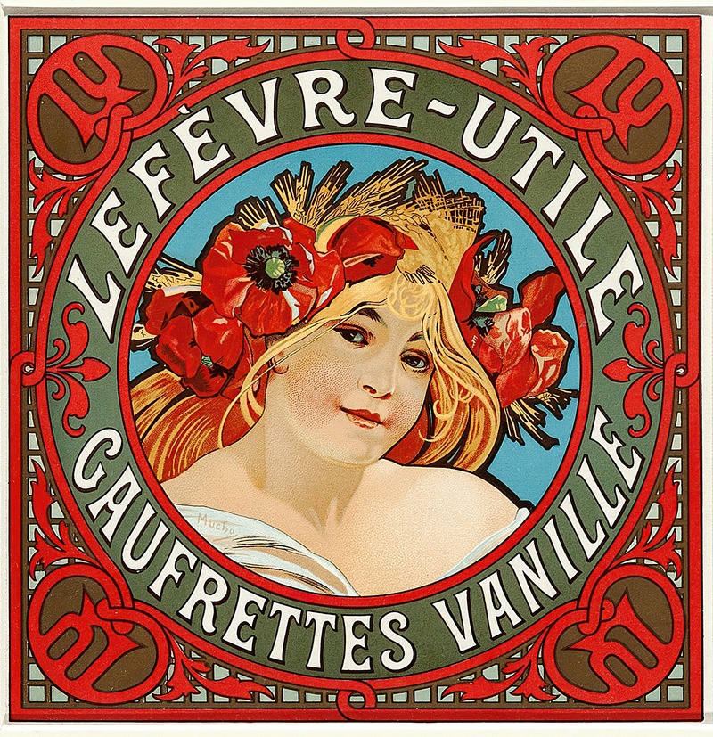 Alphonse Mucha - Lefèvre – Utile Gaufrettes Vanille