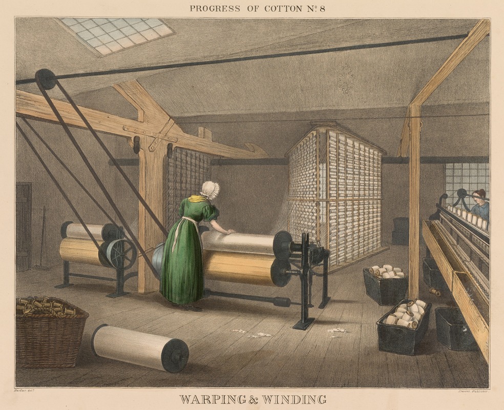 James Richard Barfoot - Progress of Cotton; #8 – Warping & winding