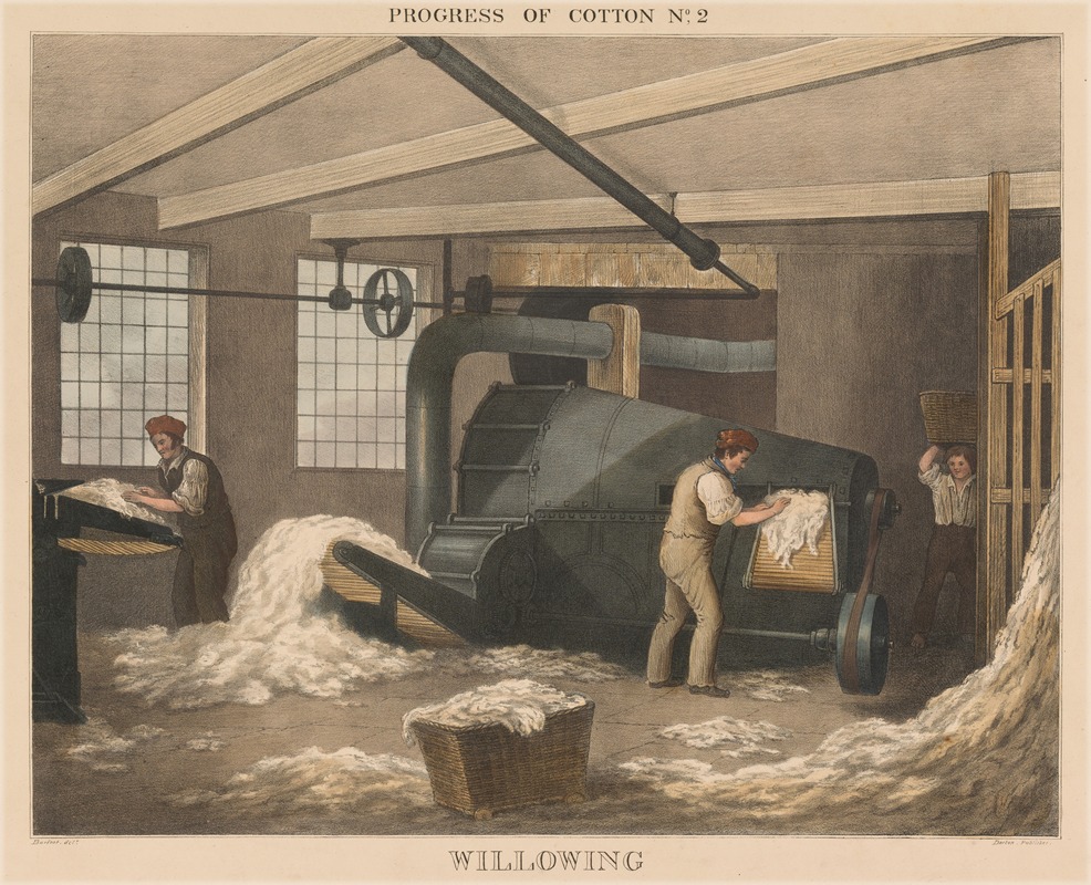 James Richard Barfoot - Progress of Cotton; #2 – Willowing