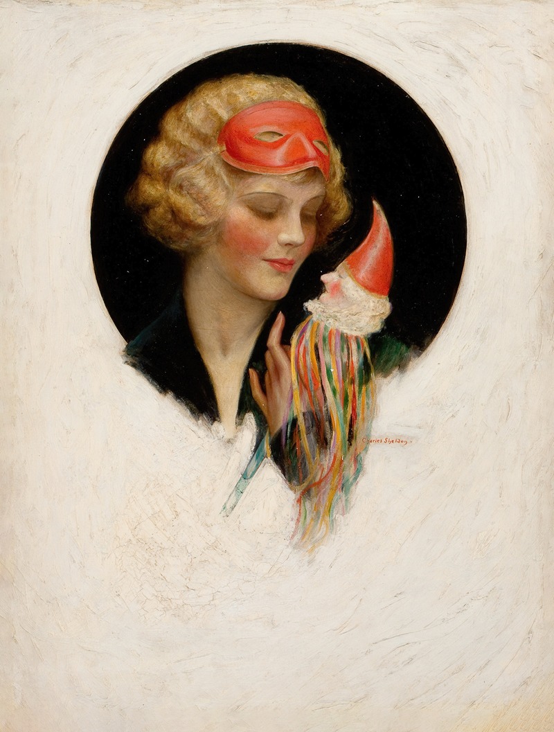 Charles Gates Sheldon - Lady with Puppet